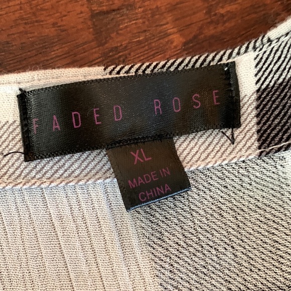 NWT Faded Rose Tiered Gauze Button Down Dress - Picture 3 of 7